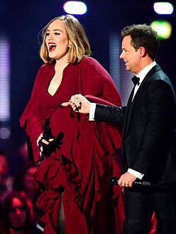 Adele at the BRIT Awards