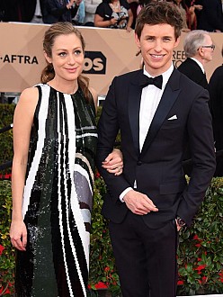 Hannah Bagshawe and Eddie Redmayne