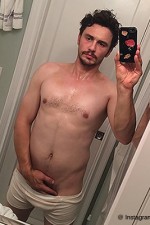 James Franco's new nearly nude selfie