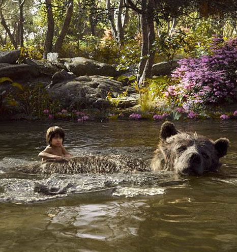 Mowgli and Baloo in The Jungle Book