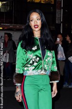 Rihanna breaks down onstage