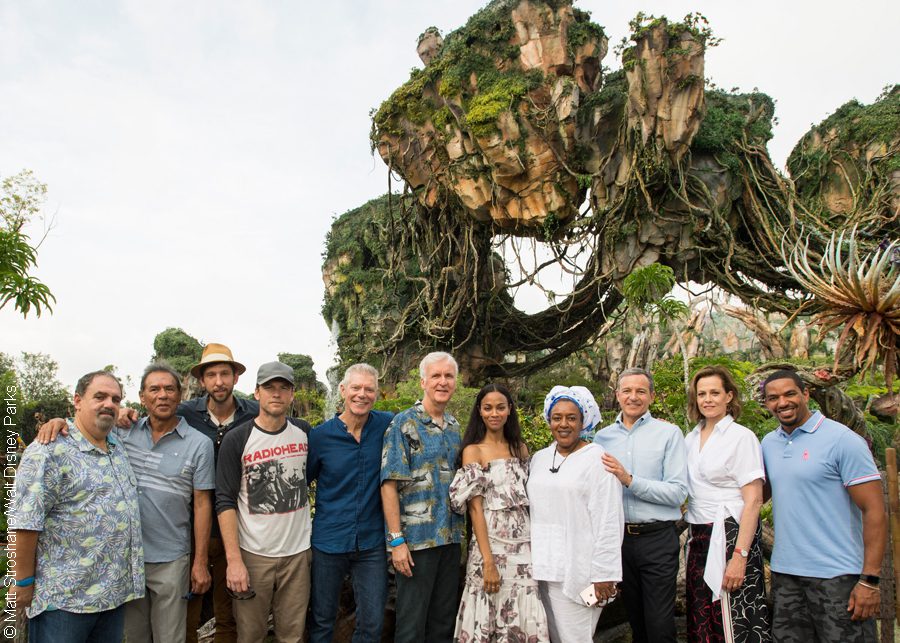 Jon Landau, Wes Studi, Joel David Moore, Sam Worthington, Stephen Lang, James Cameron, Zoe Saldana, CCH Pounder, Bob Iger, Sigourney Weaver and Laz Alonso