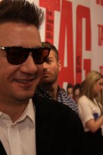 Jeremy Renner, Jon Hamm and Ed Helms at Tag red carpet