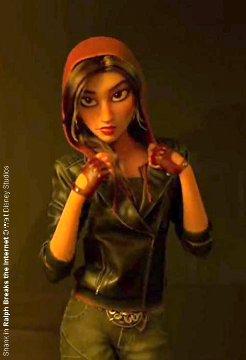 Gal Gadot as Shank in Ralph Breaks the Internet Gal Gadot as Shank in Ralph Breaks the Internet