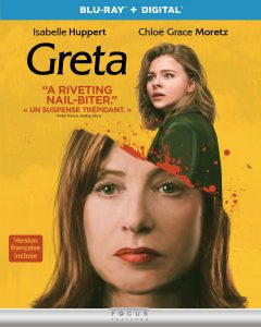 Greta starring Isabelle Huppert on Blu-ray