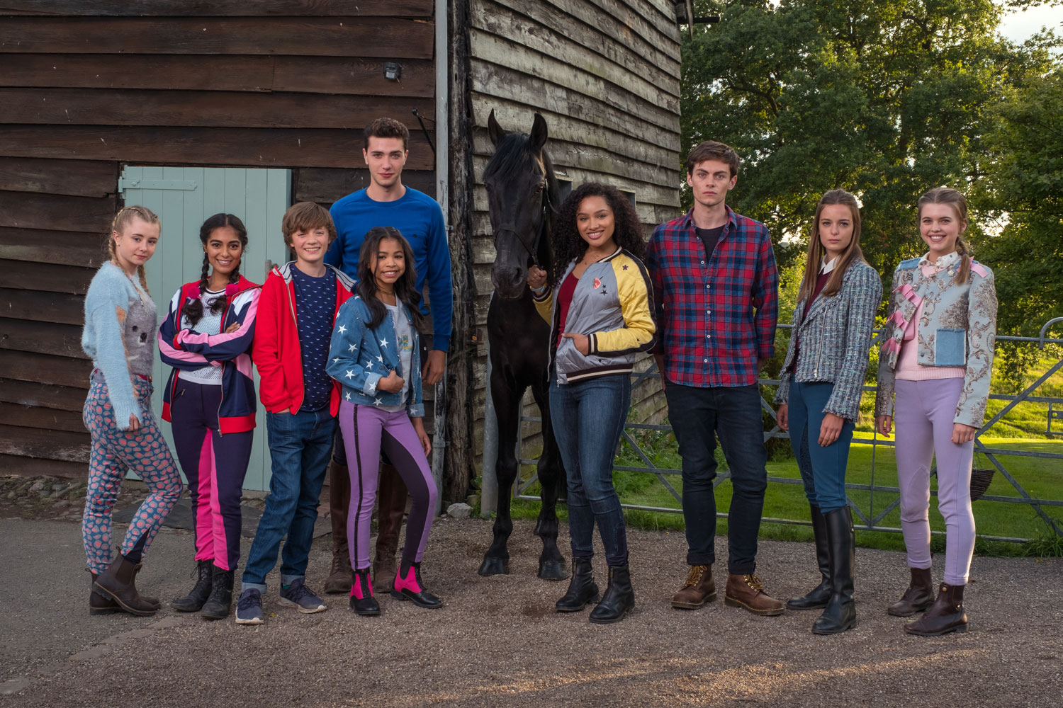 The cast of Free Rein