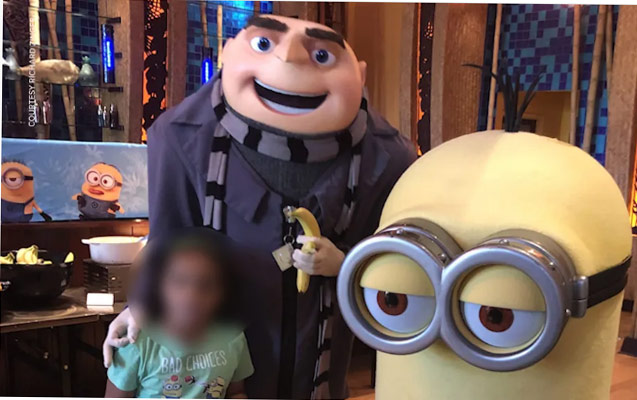 Actor dressed as Gru at Universal Orlando 