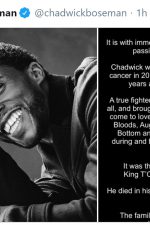 Black Panther star Chadwick Boseman dead at 43
