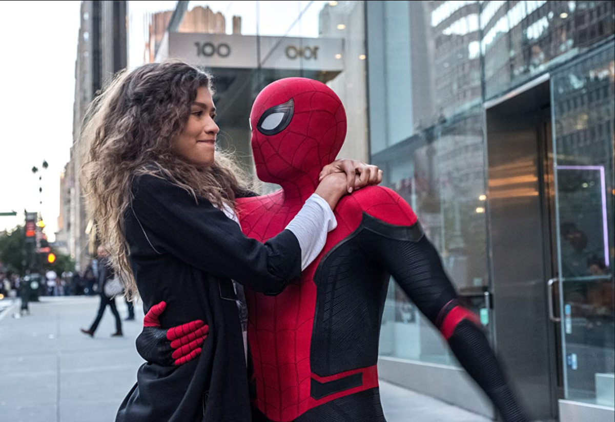 Zendaya and Tom Holland in Spider-Man: Far From Home