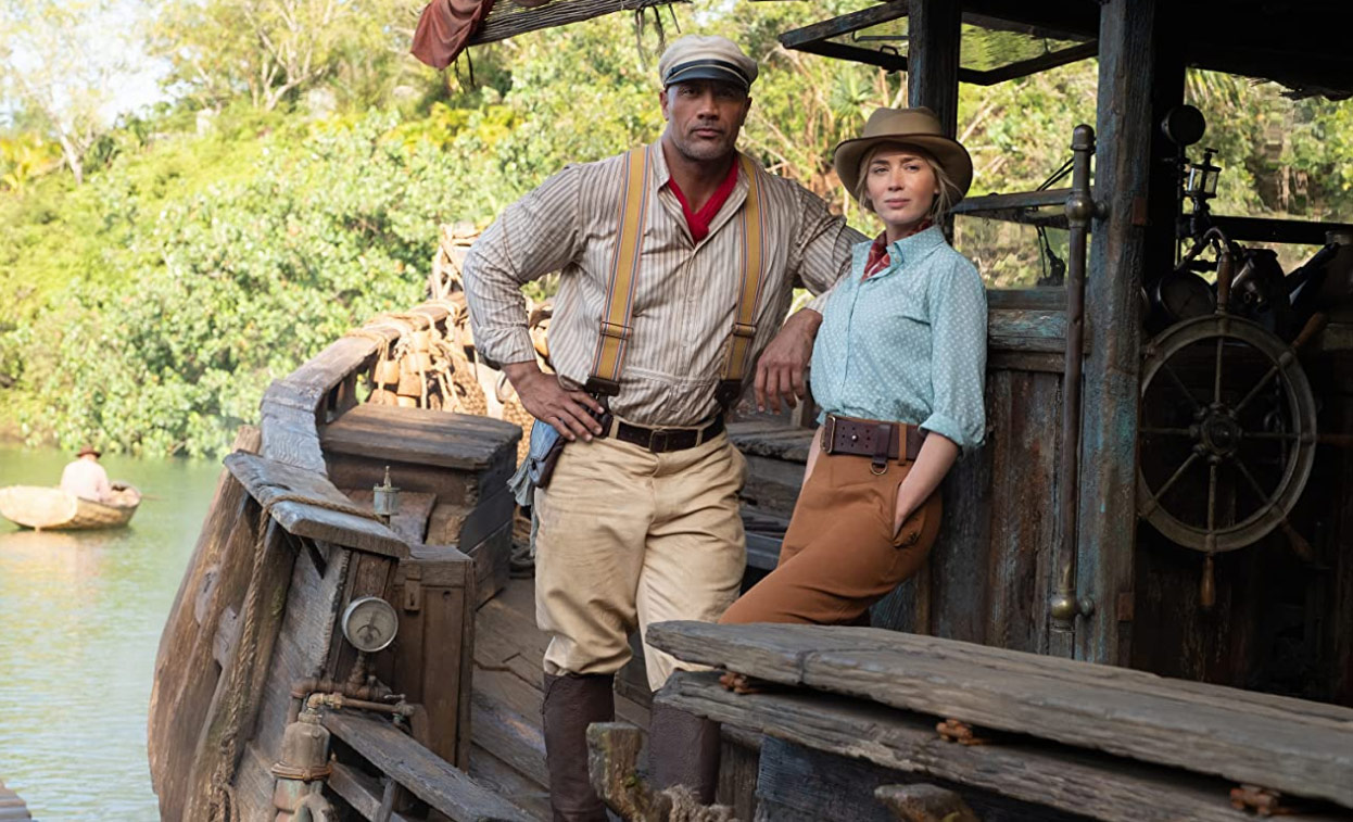 Dwayne Johnson and Emily Blunt in Jungle Cruise