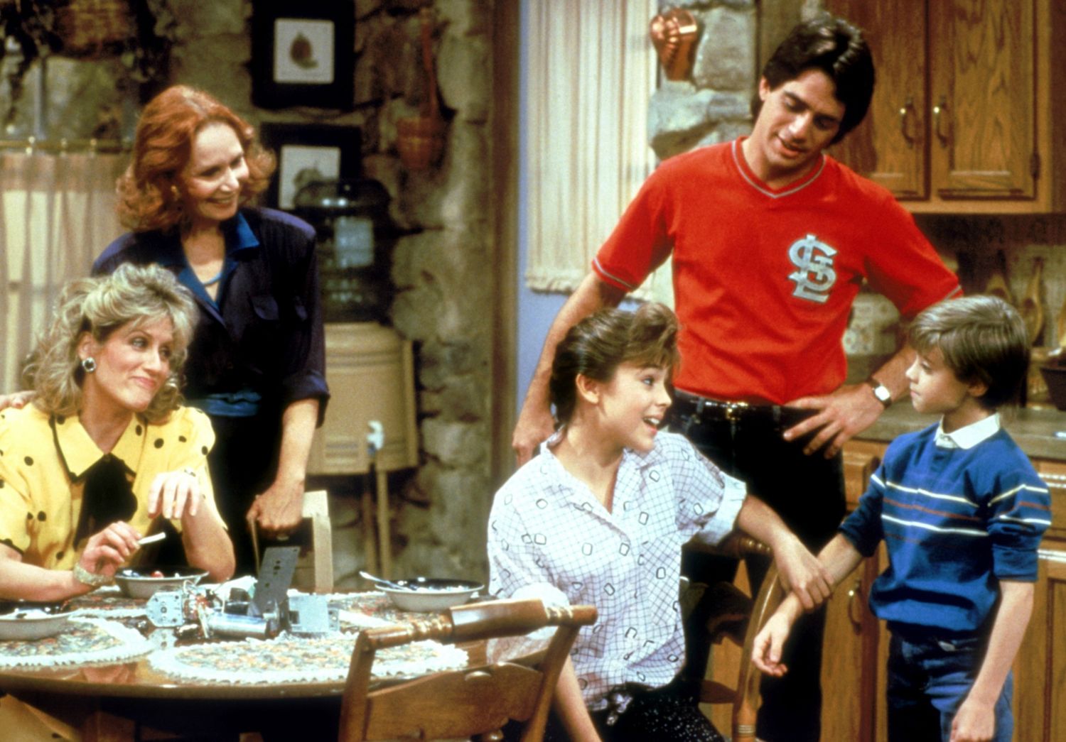 Judith Light, Katherine Helmond, Alyssa Milano, Tony Danza and Danny Pintauro in Who's the Boss?