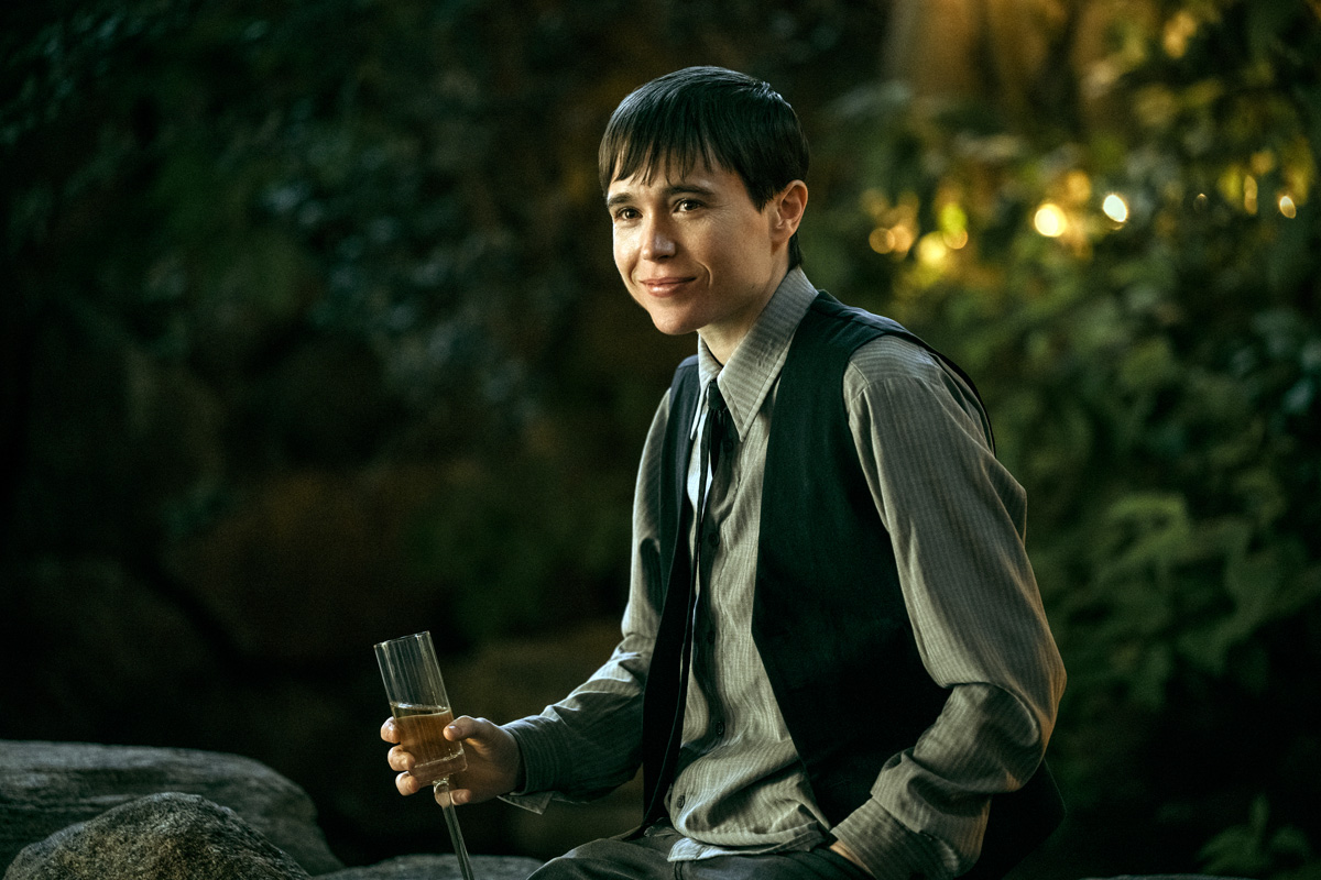 Elliot Page in a still from The Umbrella Academy. Photo: Christos Kalohoridis/Netflix © 2022