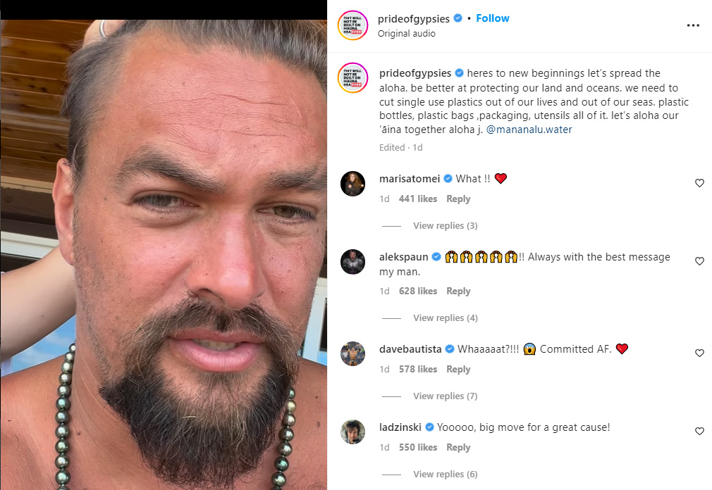 Jason Momoa has his head shaved in Hawaii