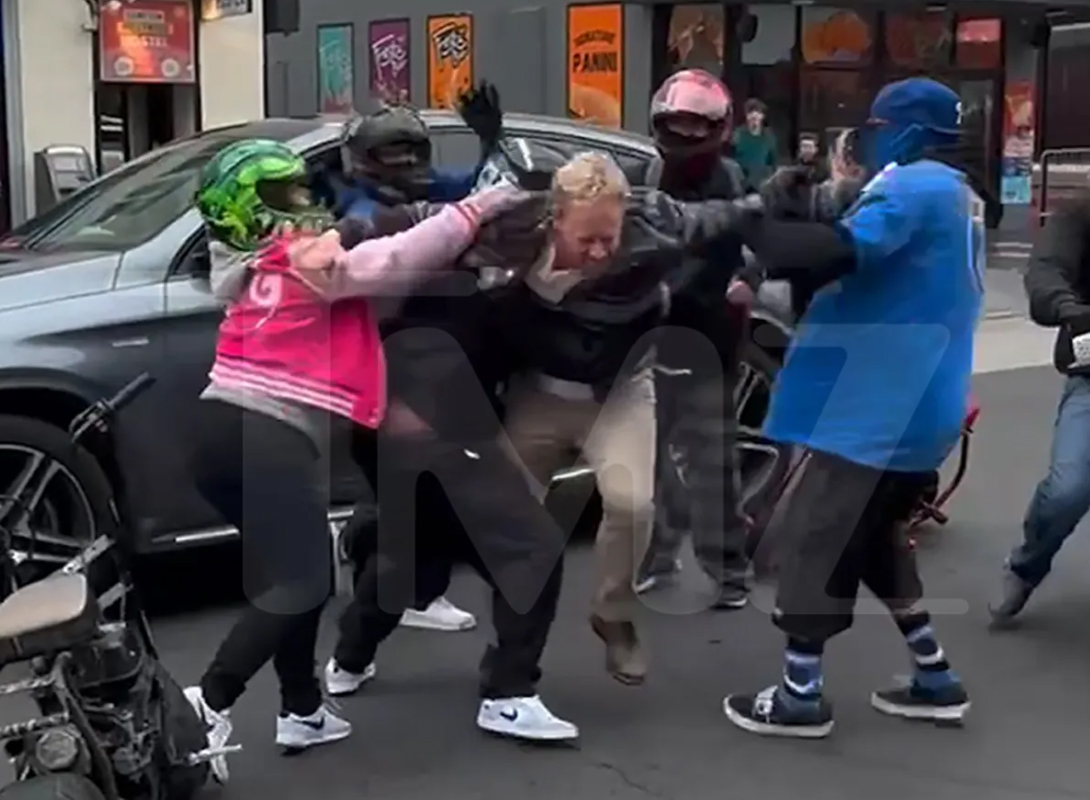 Ian Ziering attacked by biker gang in TMZ photo
