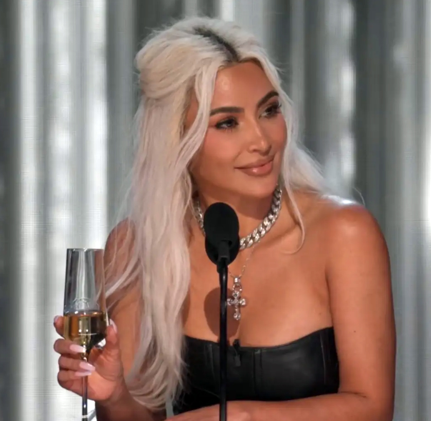 Kim Kardashian at The Roast of Tom Brady on Netflix