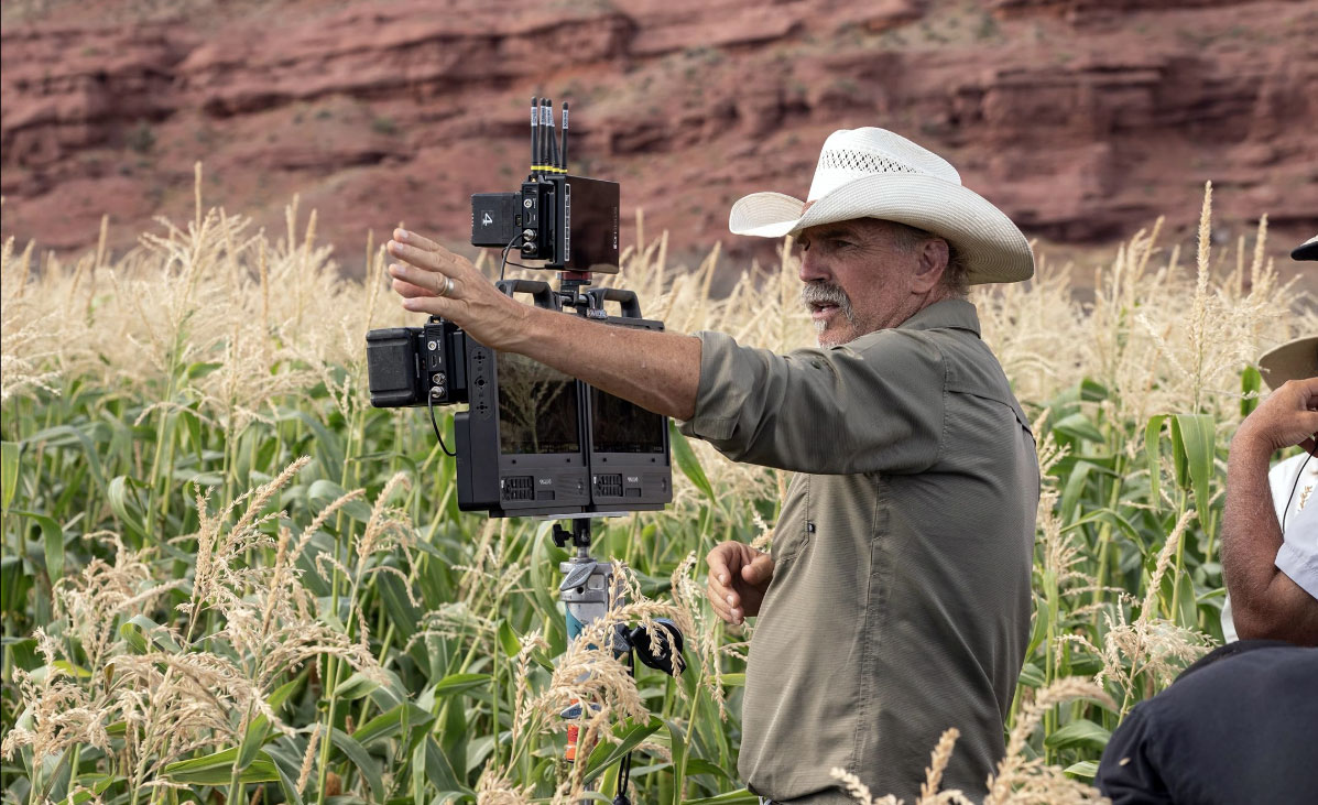Kevin Costner on the set of Horizon: An American Saga