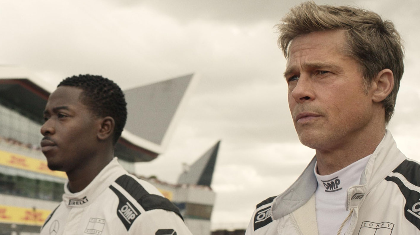 Damson Idris and Brad Pitt in F1: The Movie 