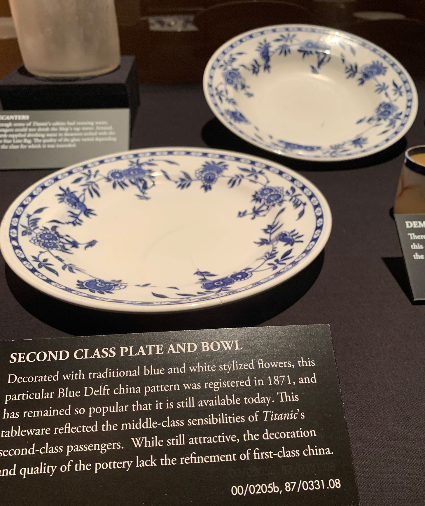 Delft Blue Second Class Plate and Bowl