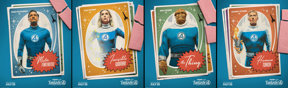 Fantastic Four: First Steps movie posters