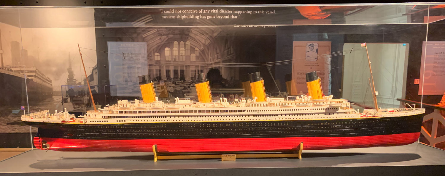 Titanic replica at the Titanic: The Artifact Exhibition