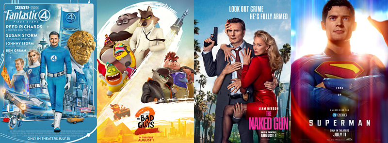 Box office top movie posters week of August 2 - 3, 2025 
