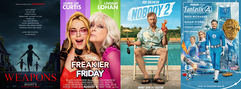 Weapons maintains top spot at weekend box office