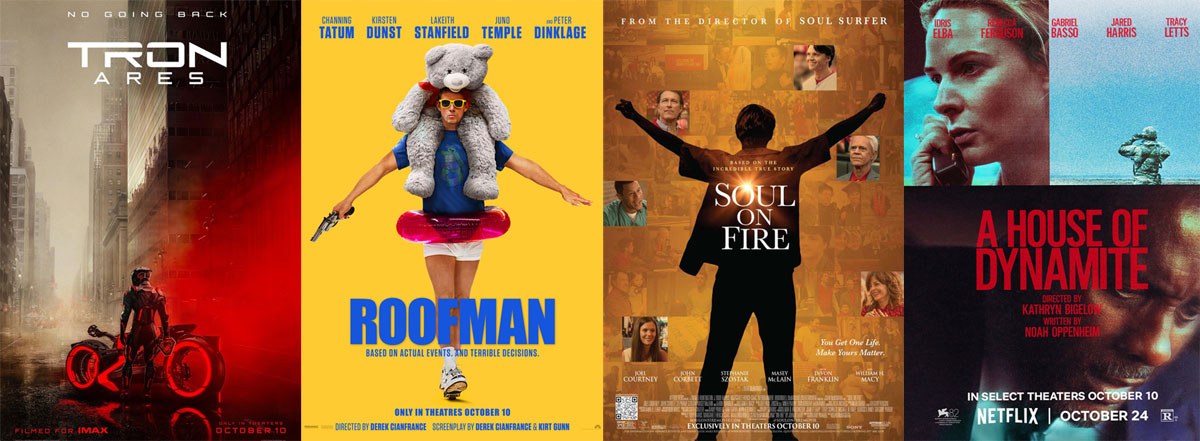 Movies opening October 10, 2025