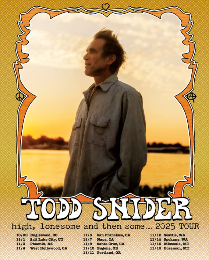 Todd Snider Tour poster