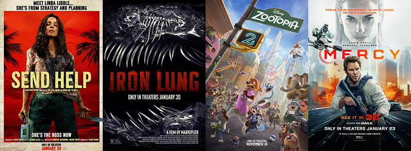 Box office results January 31 2026