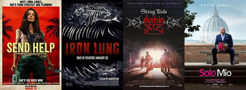 Top movies at weekend box office January 8, 2026