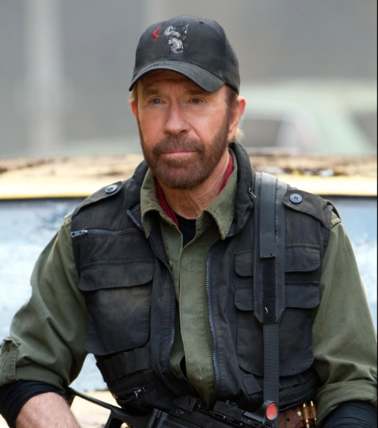 Chuck Norris in The Expendables 2