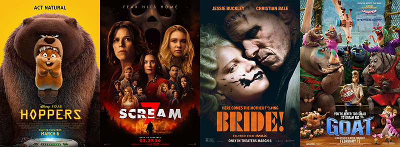 Top movies at weekend box office March 8