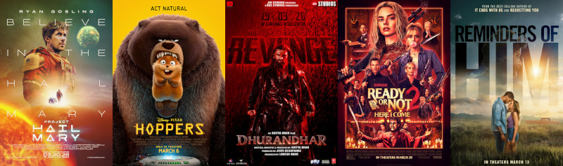 Top movies at the weekend box office, March 20-22, 2026 Top movies at the weekend box office, March 20-22, 2026