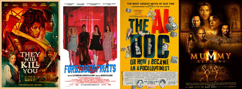 New movies in theaters March 27, 2026