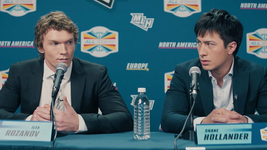 Connor Storrie and Hudson Williams In Heated Rivalry 